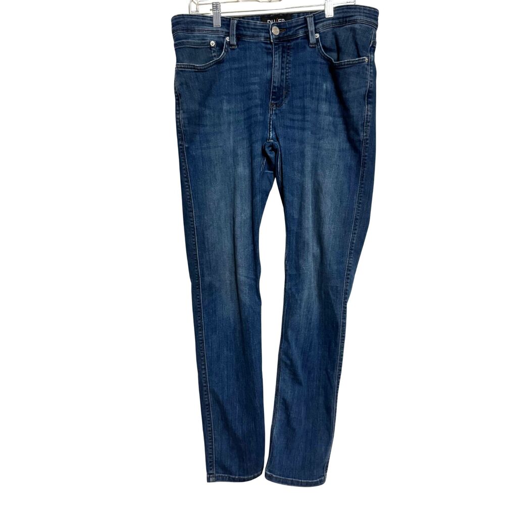 DU/ER L2X Slim Fit Jeans Mens Sz 34x32 Stretch Performance Denim Medium Wash